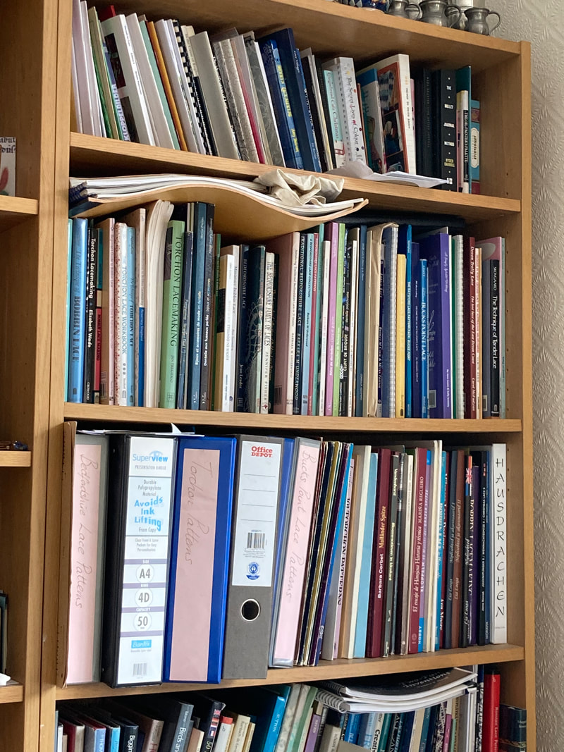 The top half of one of my lace bookcases