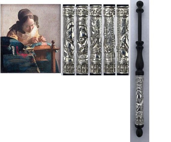 Chris Parson's Ebony bobbin with cast silver section photo ©Chris Parsons