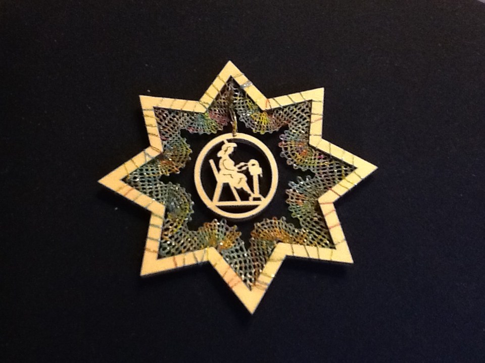 Handmade star Christmas decoration